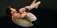 Brandon Loschiavo of the United States of America competes in the Men's 10m Platform Final during the World Aquatics Diving World Cup 2023 at the Olympic Park Sports Centre on May 7, 2023 in Montreal, Quebec, Canada.  (Photo by Minas Panagiotakis/Getty Images)