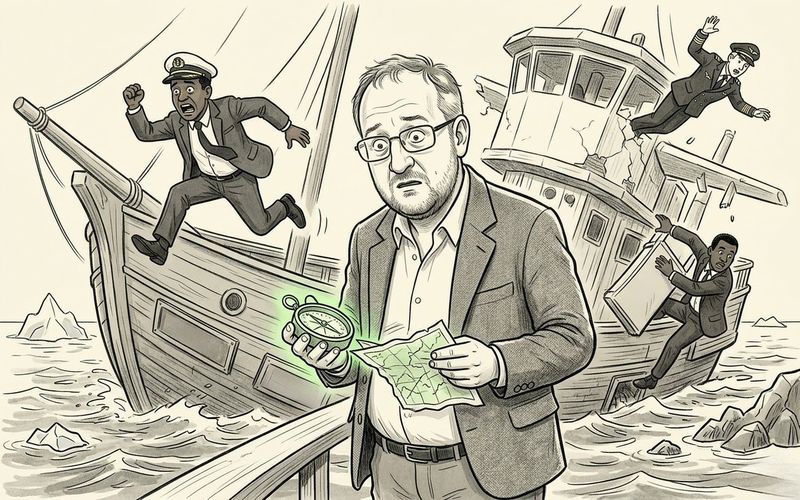 Spar and SAA lose their captains while becalmed in treacherous waters