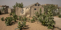 A general view of the temporary Djougop camp for internally displaced people who lost their homes due to coastal erosion in Saint-Louis, Senegal. The camp is located 11 kilometres inland and people live in small tents without bathrooms and electricity. Toilets and taps for running water are shared.  The rising sea levels generated by climate change are threatening the coast of Senegal, destroying one house after another. Senegal loses around five metres of coastline every year and the dangers to the population – 80 percent of whom live near the sea – are growing more and more. According to experts, sea levels on the coast of West Africa will rise by up to four millimetres a year, forcing thousands of people to abandon their current homes. Image: © Alessio Paduano, Italy, Shortlist, Professional competition, Landscape, Sony World Photography Awards 2024