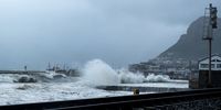 Low tide waves along the harbour of Kalk Bay, Cape Town, on 25 September 2023, after of the storm yesterday (Photo: Kyra Wilkinson)