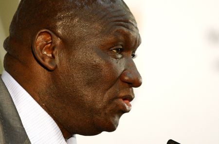 Bheki Cele faces the media over THAT building