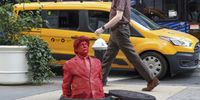 The latest work by French street artist James Colomina depicts US President Donald Trump emerging from a man hole, installed on the corner of 2nd Avenue and 42nd street, in New York, New York, USA, 23 July 2025.  EPA/SARAH YENESEL