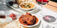 Chicken curry and lamb curry are on the menu. Blue Rock makes superb prawn curries too. (Photo: Amy Keevy)<br>