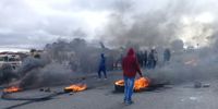 Protest on the R61. Image supplied.