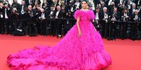 CANNES, FRANCE - MAY 17: Farhana Bodi attends the screening of "Final Cut (Coupez!)" and opening ceremony red carpet for the 75th annual Cannes film festival at Palais des Festivals on May 17, 2022 in Cannes, France. (Photo by Pascal Le Segretain/Getty Images)