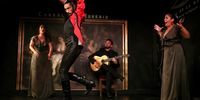 epa09212424 Spanish flamenco dancer Eduardo Guerrero performs during a press preview of the show 'Guerrero' (warrior) at Corral de la Moreria venue in Madrid, Spain, 19 May 2021.  EPA-EFE/Kiko Huesca