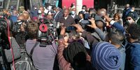 President Cyril Ramaphosa addresses the media at the Bridge City mall in KwaMashu, Durban, on Friday.Photo:Des Erasmus