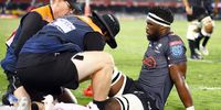 Siya Kolisi of the Cell C Sharks during the United Rugby Championship match between Cell C Sharks and Munster at Hollywoodbets Kings Park on April 22, 2023 in Durban, South Africa. (Photo by Steve Haag Sports/Gallo Images)