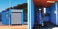 A purifier inside a container. One of Kusini’s kiosks where residents can fill their own containers.Photos: Supplied