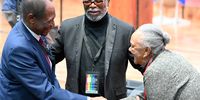 Bishop Engenas Barnabas Lekganyane  and South African actor and playwright John Kani  during day 1 of the First National Convention of the National Dialogue of South Africa at UNISA, Pretoria Main Campus on August 15, 2025. The first national convention is a precursor to the National Dialogue and it aims to identify South Africa's most pressing challenges. (Photo: Gallo Images / Lefty Shivambu)