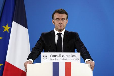 France's Macron calls tariffs imposed by powerful countries a form of 'blackmail'