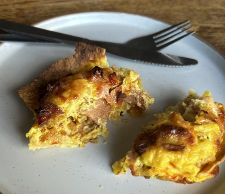 Diet and resolution-friendly bacon and cheese muffin quiches