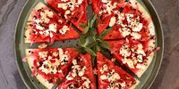 Watermelon salad wedges, or ‘pizza’. (Photo: Tony Jackman)<br>