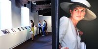 People visit the preview of the exhibition 'Lady Diana. Uno spirito libero' (lit.: Lady Diana. A free spirit' at the Reggio di Venaria in Turin, Italy, 07 July 2017. The exhibit will be on show from 08 July 2017 to 28 January 2018.  EPA/ALESSANDRO DI MARCO