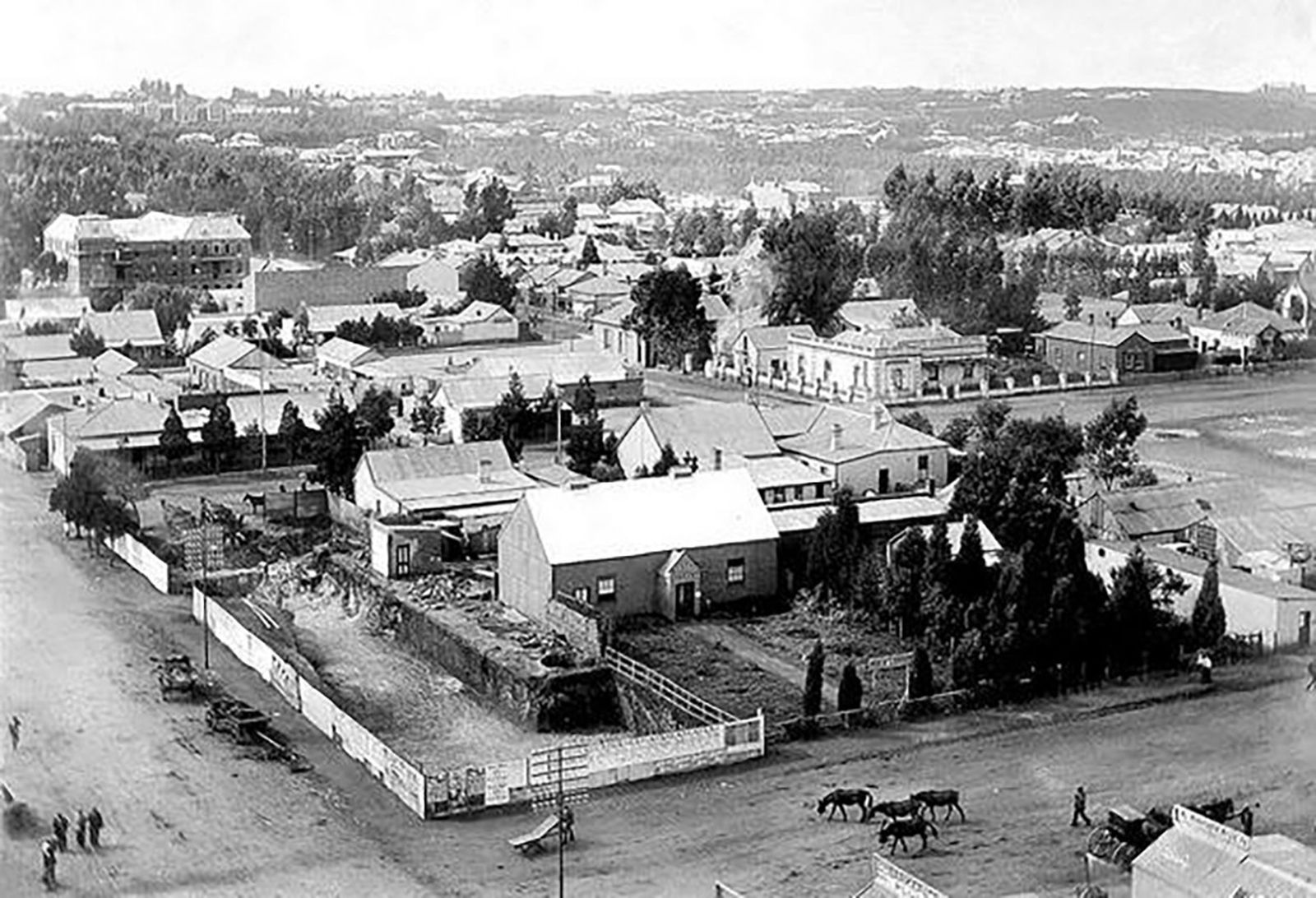 Joburg’s city centre in 1896. (File photo: Collected and compiled by Friedel Hansen / Archive/ European Library)