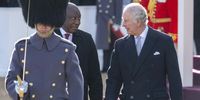 South Africa's President Cyril Ramaphosa and Britain's King Charles III inspect a Guard of Honour, formed by Number 7 Company Coldstream Guards, during a Ceremonial Welcome on Horse Guards Parade on 22 November 2022 in London, England. This is the first state visit hosted by the UK with King Charles III as monarch, and the first state visit here by a South African leader since 2010. (Photo: Paul Grover - WPA Pool/Getty Images)