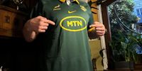 “Former world heavyweight boxing champion Vitali Klitschko, now mayor of Kyiv, with a Springbok jersey I gave him, earlier this week.” Photographer: Greg Mills