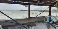 The Brass Bell in Kalk Bay suffered some damage after the storm in Cape Town. (Photo: Facebook)