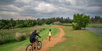 Family fun in the Johannesburg Botanical gardens, South Africa. Photographer: Linda Nkosi