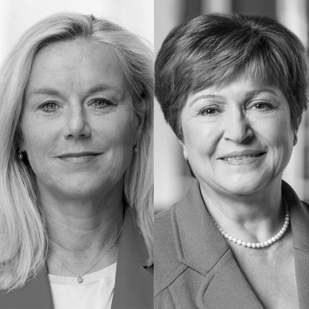 Kristalina Georgieva and Sigrid Kaag 