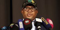 ANC Secretary General Fikile Mbalula briefs the media  at the IEC National Results Operation Centre in Midrand on 02 June 2024.(Photo: Felix Dlangamandla)