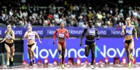 From left: Tess Mchugh, Hannah Brier, Laviai Nielsen, Victoria Ohuruogu and Hannah Kelly of Great Britain compete in the Women's National 400m during the Novuna London Athletics Meet, part of the 2025 Diamond League at London Stadium on 19 July, 2025 in London, United Kingdom. (Photo: Sam Mellish/Getty Images)
