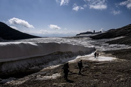 Flood risk threatens Swiss valley after village destroyed by glacier