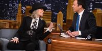 Diane Keaton visits "The Tonight Show Starring Jimmy Fallon" at Rockefeller Center on April 29, 2014 in New York City.  (Photo by Theo Wargo/NBC/Getty Images for "The Tonight Show Starring Jimmy Fallon")