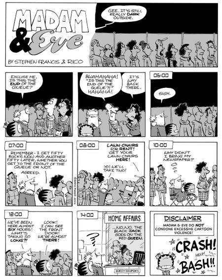 The day the queue stood still