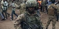 M23 soldiers at the Unity Stadium in Goma, DRC, on 6 February for a public gathering called by the armed group. (Photo: Alexis Huguet / AFP)