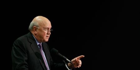 Apartheid-era’s last president, FW de Klerk, was a man at war with his history