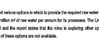 The Department of Mineral Resources and Energy (DMRE) is concerned about the increased demand for water. (Source: DMRE letter to Jindal)
