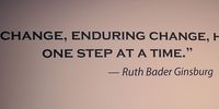 SOUTH BEND, INDIANA - JUNE 19: A quote from Supreme Court Justice Ruth Bader Ginsburg is painted on the wall in the waiting room at Whole Woman's Health of South Bend on June 19, 2019 in South Bend, Indiana. The clinic, which provides reproductive healthcare for women including providing abortions is scheduled to open next week following a nearly two-year court battle. Part of the Texas-based nonprofit Whole Woman's Health Alliance, the clinic will offer medication-induced abortions for women who are up to 10 weeks pregnant.   (Photo by Scott Olson/Getty Images)