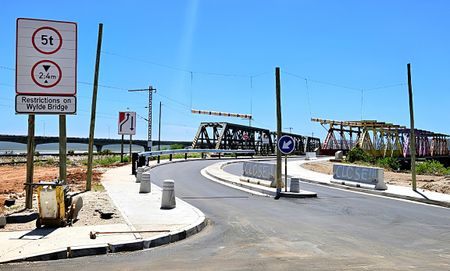 Nelson Mandela Bay’s ‘Smartie Bridge’ roadworks fall apart as trucks smash plastic height restrictors