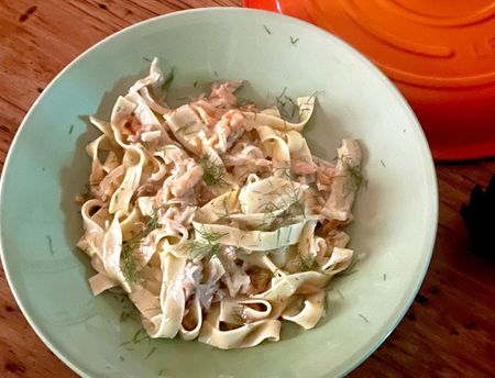 What’s cooking today: Fennel bulb & smoked salmon tagliatelle