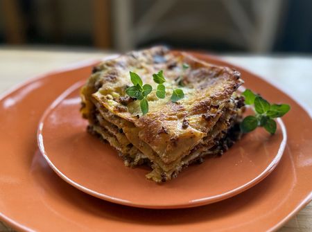 Meaty lasagne for the fickle Weather Gods