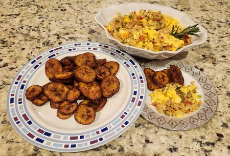Caribbean Cooking Confessions: Naomi’s ackee and saltfish with sweet plantains 
