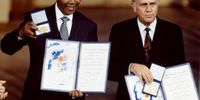 Nelson Mandela and F.W. de Klerk,Nobel Peace Prize