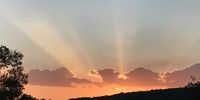Light through the clouds.