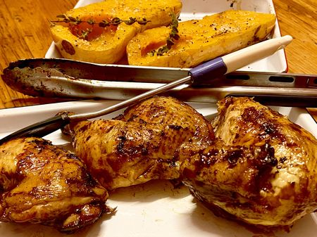 What’s cooking today: High and low spatchcock chicken