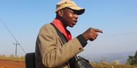 Mbhekeseni Mavuso, a prominent land rights activist, is a vocal critic of the plan to mine magnetite iron ore near Melmoth. (Photo: Tony Carnie)