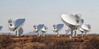 Part of the enormous SKA radio astronomy complex outside Carnarvon. Image: Chris Marais