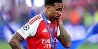 Arsenal  defender Gabriel Magalhães after the defeat in the Champions League final against Paris Saint-Germain.