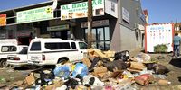 Rubbish piling up in Durban Road Korsten despite the municipality's assurance that waste collection was going ahead.(Photo: Mike Holmes)