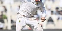Simon Harmer of South Africa  celebrates the wicket of Ravindra Jadeja of India  during the First Test match in the series between India and South Africa at Eden Gardens on November 15, 2025 in Kolkata, India. (Photo: Prakash Singh / Getty Images)