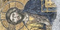The Deesis Mosaic of Christ located in the south gallery on the upper floor of Hagia Sophia, Istanbul. The mosaic dating from the 13th century is widely accepted as one of the best examples of Byzantine art and considered the renaissance of Byzantine mosaic art. Image: Shalen Misser