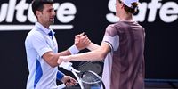Novak Djokovic congratulates Jannik Sinner. (Photo: EPA-EFE/Joel Carrett)