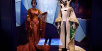 Costumes from the 1975 Broadway musical The Wiz are on display at the temporary exhibit Afrofuturism: A History of Black Futures at the Smithsonian National Museum of African American History and Culture on March 24, 2023 in Washington, DC. The exhibit assembles more than 100 objects from music, film, television, comic books, fashion, theater, literature and more that covers more than a century of Afrofuturism. (Photo by Chip Somodevilla/Getty Images)