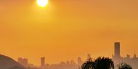 Joburg's orange skies. Image: Graeme Adamson