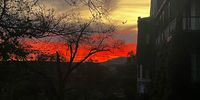 Karoo sunset at Bloemhof Farm, Graaff-Reinet. Photographer: <br>Sue Anderson
